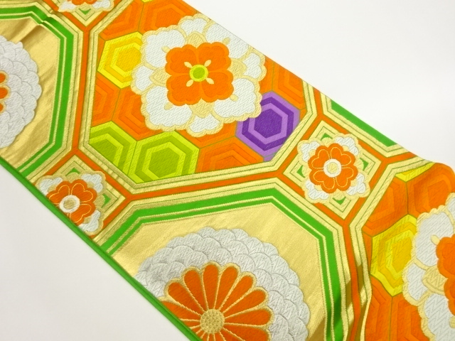 JAPANESE FUKURO OBI / WOVEN SHOKKO PATTERN
